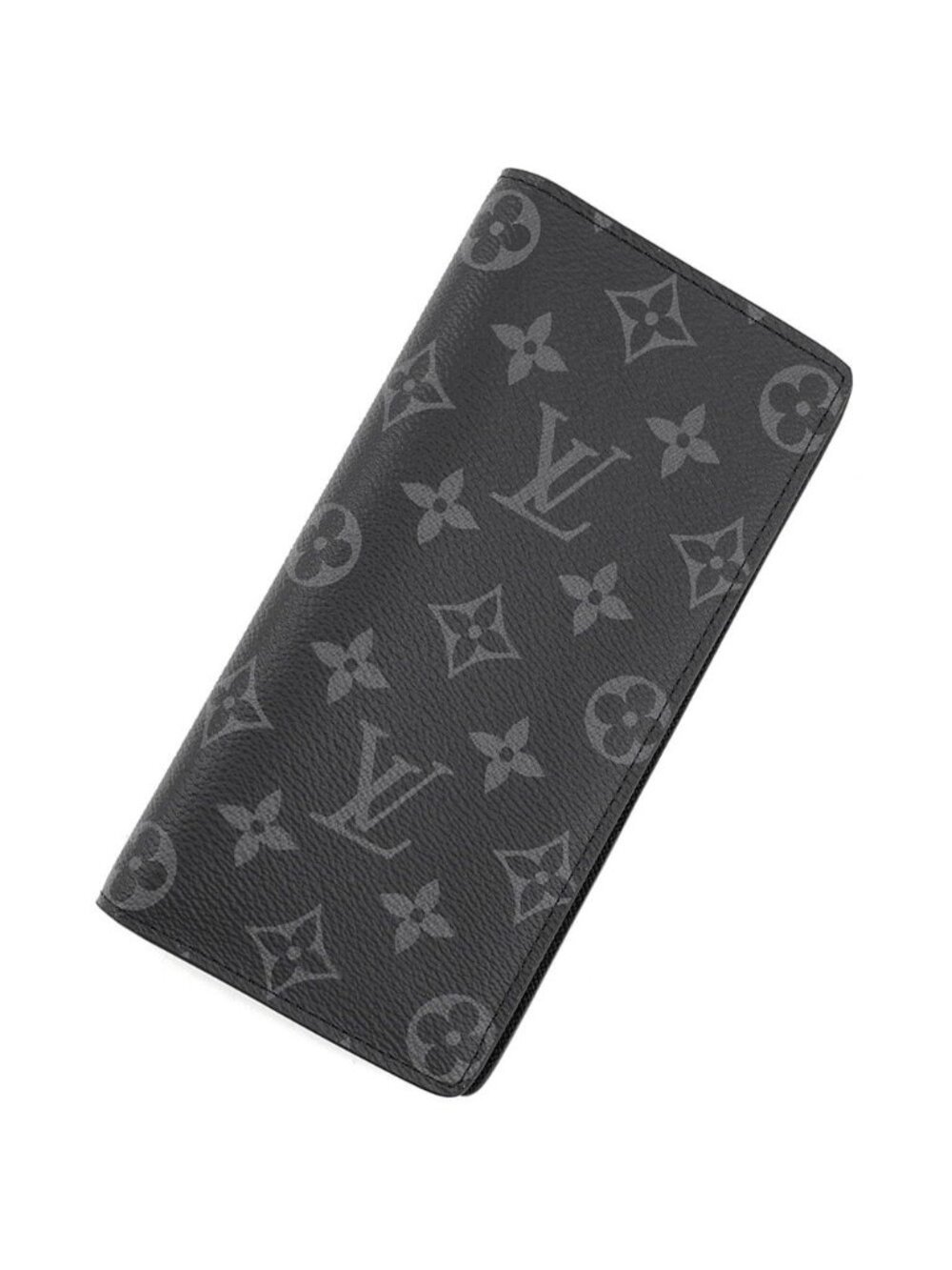 Louis Vuitton Wallet Monogram Eclipse Portefeuille Brazza Black